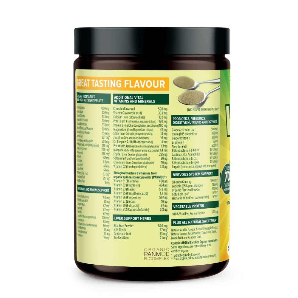 Vital All-In-One Daily Health Supplement - Lemon and Ginger Flavor